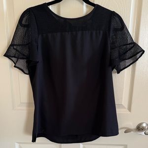 Alythea Black Short Sleeve Top
